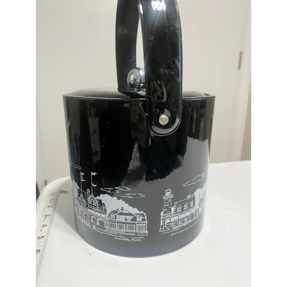 Georges Briard USA Vintage Boat House Row Philadelphia Ice Bucket